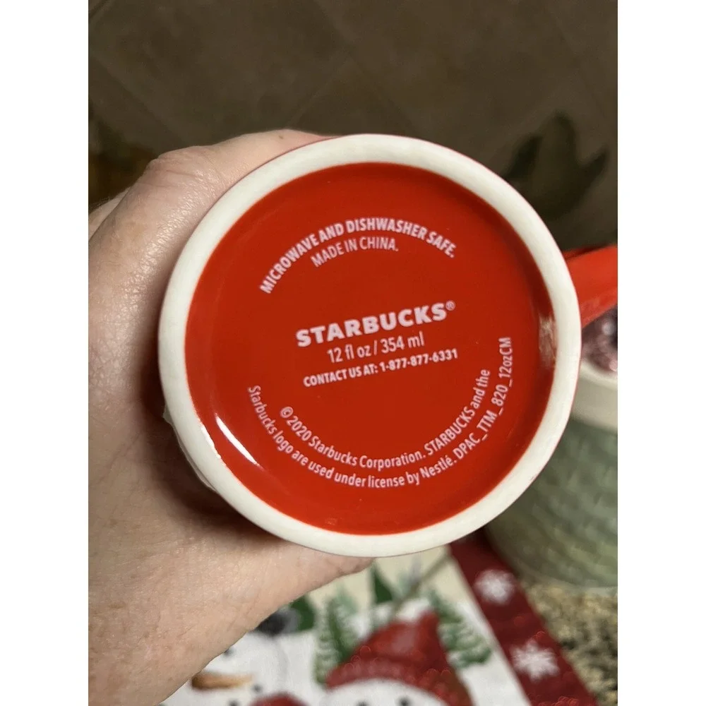 Starbucks Mug Starbucks Red Tall Mug Snow Coffee Mug Hot Chocolate Mug